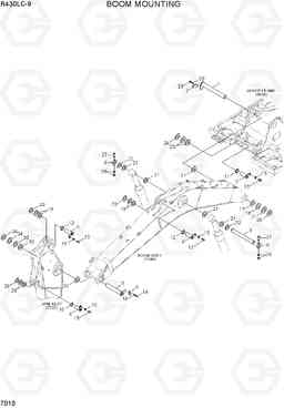 7010 BOOM MOUNTING R430LC-9, Hyundai