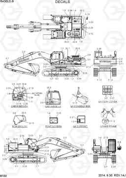 8100 DECALS R430LC-9, Hyundai