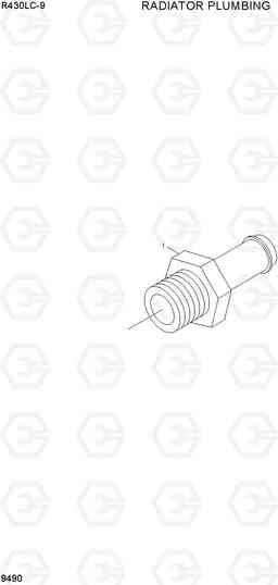 9490 RADIATOR PLUMBING R430LC-9, Hyundai