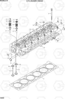 A440 CYLINDER HEAD R430LC-9, Hyundai