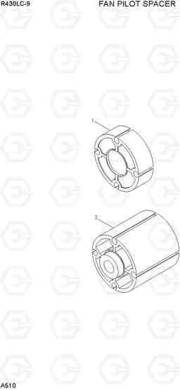 A510 FAN PILOT SPACER R430LC-9, Hyundai