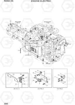 2040 ENGINE ELECTRIC R430LC-9A, Hyundai