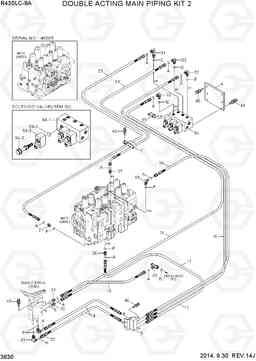 3630 DOUBLE ACTING MAIN PIPING KIT 2 R430LC-9A, Hyundai