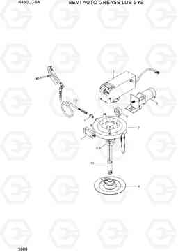 3900 SEMI AUTO GREASE LUB SYS R430LC-9A, Hyundai