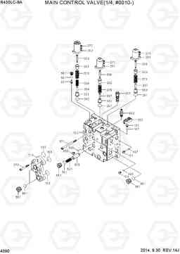 4090 MAIN CONTROL VALVE(1/4, #0010-) R430LC-9A, Hyundai