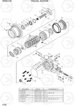 4120 TRAVEL MOTOR R430LC-9A, Hyundai