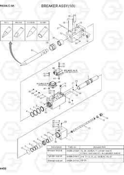 4400 BREAKER ASSY(1/3) R430LC-9A, Hyundai