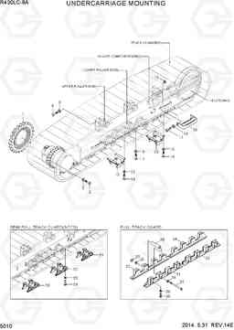 5010 UNDERCARRIAGE MOUNTING R430LC-9A, Hyundai