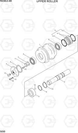 5030 UPPER ROLLER R430LC-9A, Hyundai