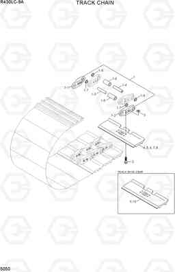 5050 TRACK CHAIN R430LC-9A, Hyundai