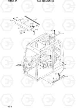 6010 CAB MOUNTING R430LC-9A, Hyundai