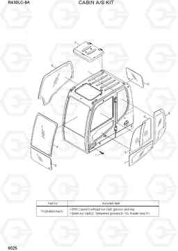 6025 CABIN A/S KIT R430LC-9A, Hyundai