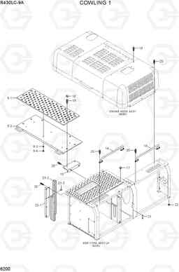 6200 COWLING 1 R430LC-9A, Hyundai