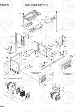 6220 SIDE COWL ASSY(LH) R430LC-9A, Hyundai