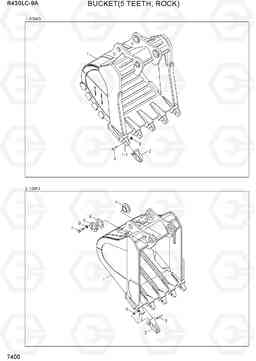 7400 BUCKET(5 TEETH, ROCK) R430LC-9A, Hyundai