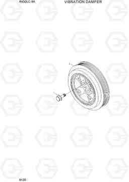 9120 VIBRATION DAMPER R430LC-9A, Hyundai