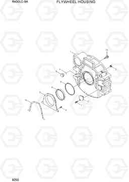 9250 FLYWHEEL HOUSING R430LC-9A, Hyundai