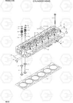 9510 CYLINDER HEAD R430LC-9A, Hyundai