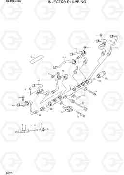 9520 INJECTOR PLUMBING R430LC-9A, Hyundai