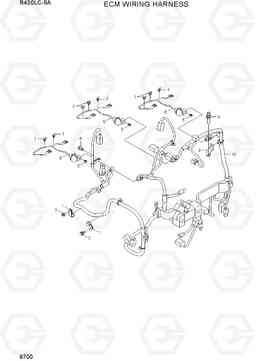 9700 ECM WIRING HARNESS R430LC-9A, Hyundai