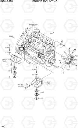 1010 ENGINE MOUNTING R430LC-9SH, Hyundai