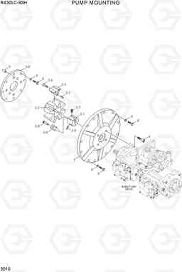 3010 PUMP MOUNTING R430LC-9SH, Hyundai