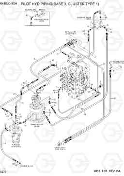 3270 PILOT HYD PIPING(BASE 3, CLUSTER TYPE 1) R430LC-9SH, Hyundai