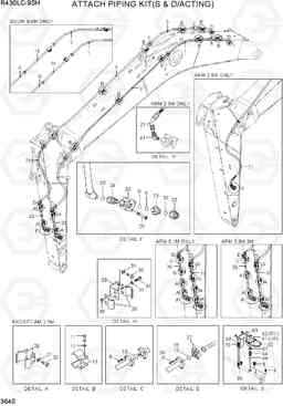 3640 ATTACH PIPING KIT(S & D/ACTING) R430LC-9SH, Hyundai
