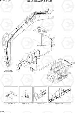 3800 QUICK CLAMP PIPING R430LC-9SH, Hyundai