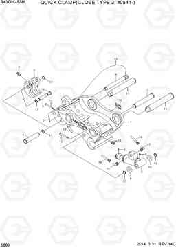 3886 QUICK CLAMP(CLOSE TYPE 2, #0041-) R430LC-9SH, Hyundai