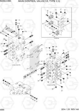 4055 MAIN CONTROL VALVE(1/3, TYPE 2,3) R430LC-9SH, Hyundai