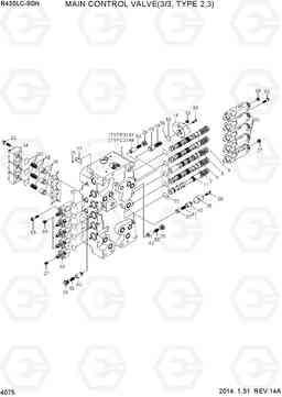 4075 MAIN CONTROL VALVE(3/3, TYPE 2,3) R430LC-9SH, Hyundai