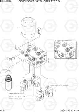 4305 SOLENOID VALVE(CLUSTER TYPE 2) R430LC-9SH, Hyundai