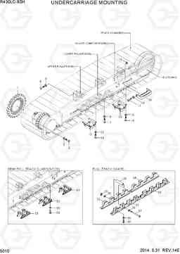 5010 UNDERCARRIAGE MOUNTING R430LC-9SH, Hyundai