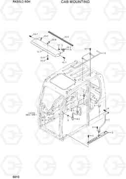 6010 CAB MOUNTING R430LC-9SH, Hyundai