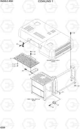 6200 COWLING 1 R430LC-9SH, Hyundai