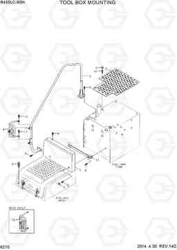 6270 TOOL BOX MOUNTING R430LC-9SH, Hyundai