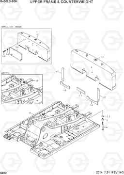 6400 UPPER FRAME & COUNTERWEIGHT R430LC-9SH, Hyundai