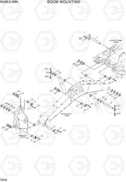 7010 BOOM MOUNTING R430LC-9SH, Hyundai
