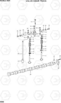 9060 VALVE GEAR TRAIN R430LC-9SH, Hyundai