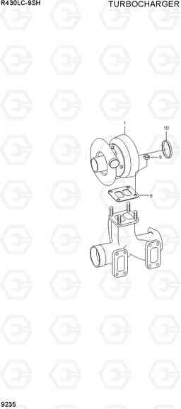 9235 TURBOCHARGER R430LC-9SH, Hyundai