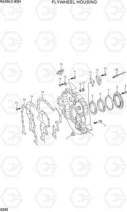 9260 FLYWHEEL HOUSING R430LC-9SH, Hyundai