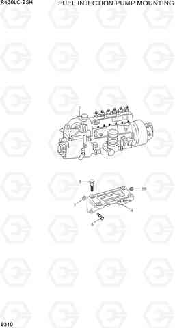 9310 FUEL INJECTION PUMP MOUNTING R430LC-9SH, Hyundai