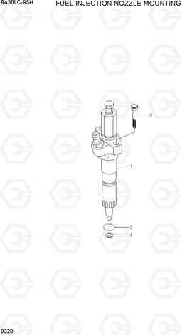 9320 FUEL INJECTION NOZZLE MOUNTING R430LC-9SH, Hyundai