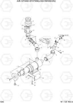 1045 AIR INTAKE SYSTEM(LOW EMISSION) R450LC-3(-#1000), Hyundai