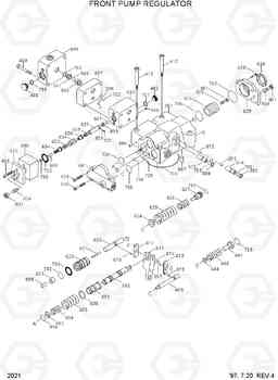 2021 FRONT PUMP REGULATOR R450LC-3(-#1000), Hyundai