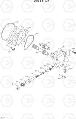 2023 GEAR PUMP R450LC-3(-#1000), Hyundai