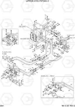 2041 UPPER HYD PIPING 2 R450LC-3(-#1000), Hyundai