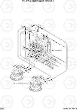 2050 PILOT & DRAIN HYD PIPING 1 R450LC-3(-#1000), Hyundai