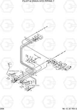 2056 PILOT & DRAIN HYD PIPING 7 R450LC-3(-#1000), Hyundai